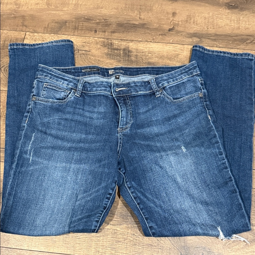 Kut from the Kloth Medium Wash Straight Leg Jeans